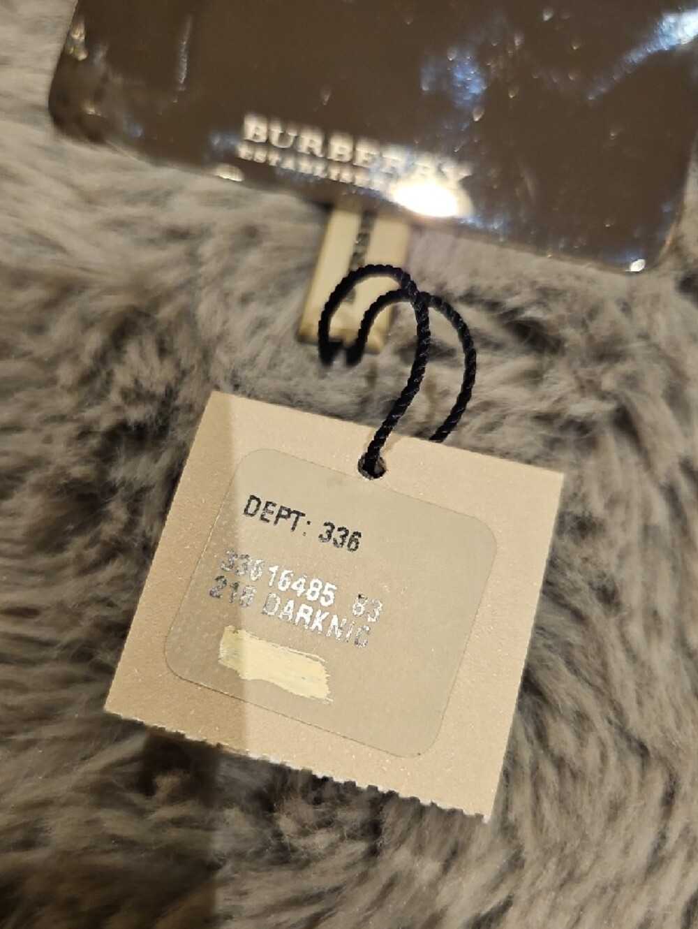 Burberry Metallic Silver Brit Plaid Mirror NWT - Picture 9 of 14